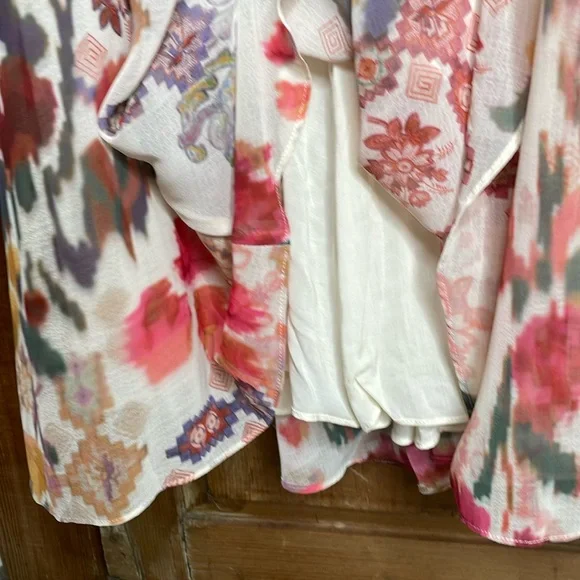 Anthropologie Akemi + Kin Alari ruffled long sleeve Maxi Dress